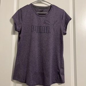Puma Activewear Purple T-shirt Youth Large Style # 838438